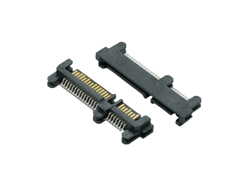 SATA 7+15P 夹角公座